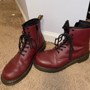 Maroon Doc Martens